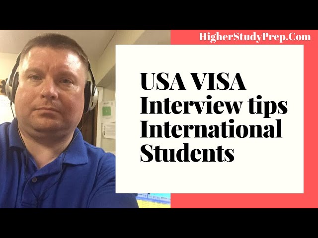 USA visa interview tips for international students. An advisor from Texas A&M University