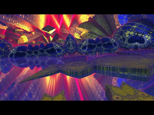 Fractal Fjords--"Green Piece"--3D Fractal Animation Music Video