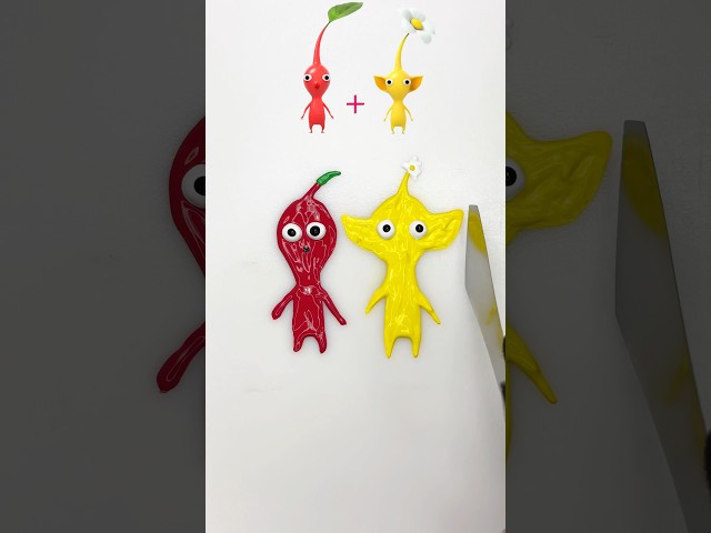 Guess the mixed Color of Pikmin Characters #pikmin #shorts #trending