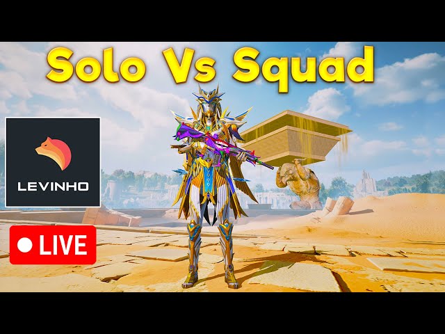 🔴 LEVINHO Solo Vs Squad 3.6 | PUBG MOBILE🔴