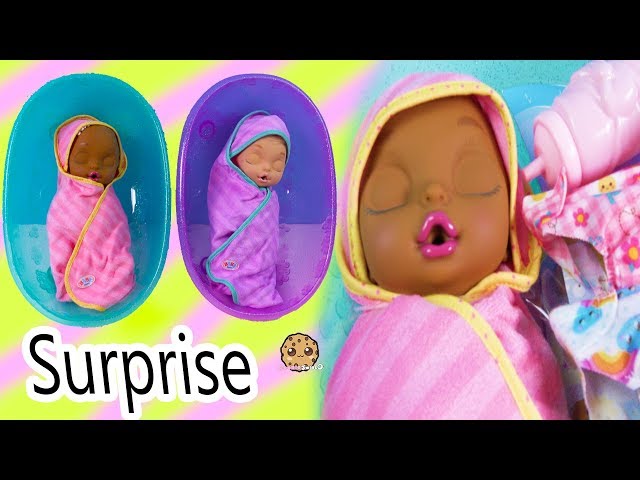 Eyes + Hair Change Big Newborn Twin Sisters Color Changing Surprise - Video