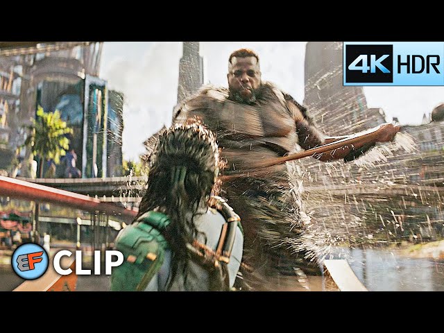 Namor Attacks the Golden City (Part 1) | Black Panther Wakanda Forever (2022) 4K HDR Movie Clip