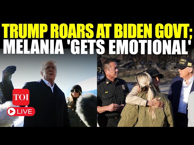 LIVE | Trump’s DIRECT Attack Over Wildfire, ‘Govt Behind California...’ | Melania Hugs Victim