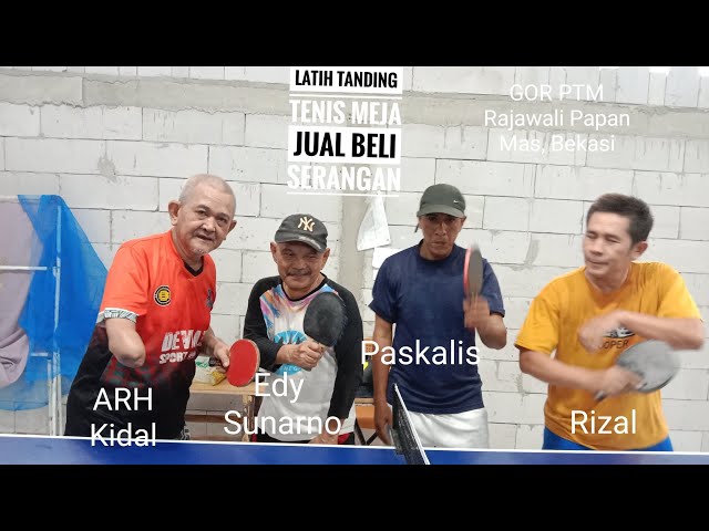 ARH Kidal/Edy Sunarno Vs Paskalis/Rizal Latih Tanding Tenis Meja Jual Beli Serangan @bsptop1536