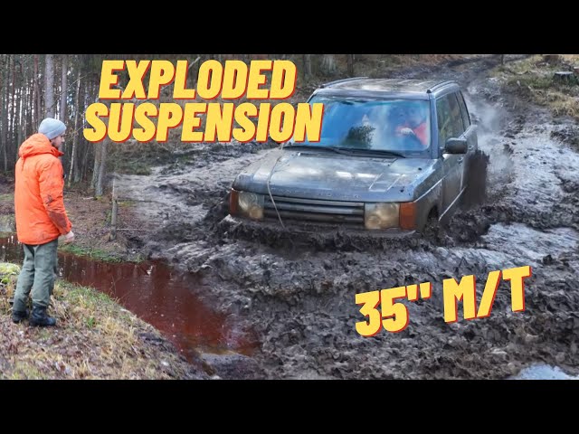 Range Rover L322 on 35s vs MUD – Guess What Broke This Time?