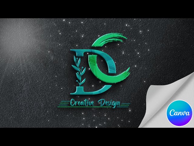 Realistic 3D Monogram Logo Design with Canva & Photopea | Create Cool Text with Canva & Photopea