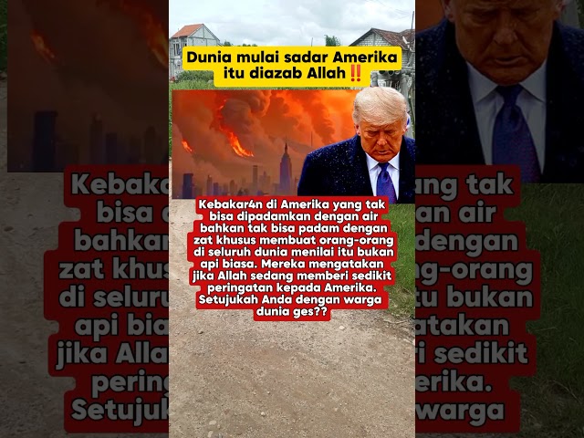 Dunia mulai sadar Amerika itu diazab Allah‼️#shorts