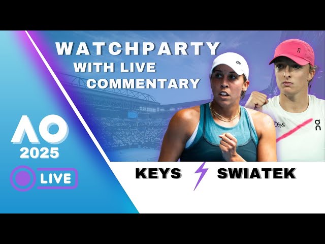 🔴  Australian Open 2025 - SWIATEK vs KEYS - Free Live Stream Tennis play by play commentary