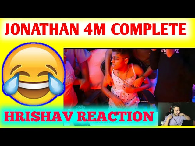 Hrishav React on @JONATHAN GAMING 4M Celebration | Jonathan 4M complete