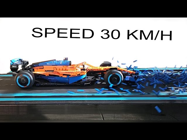 Lego F1 VS Treadmill ⚠️ Lego Technic 42141 McLaren F1 CRASH