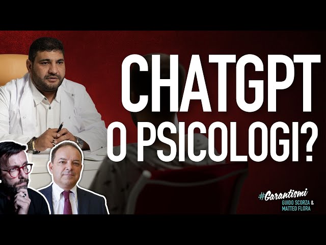 ChatGPT o Psicologo? Sempre più persone "parlano" con la AI... #garantismi