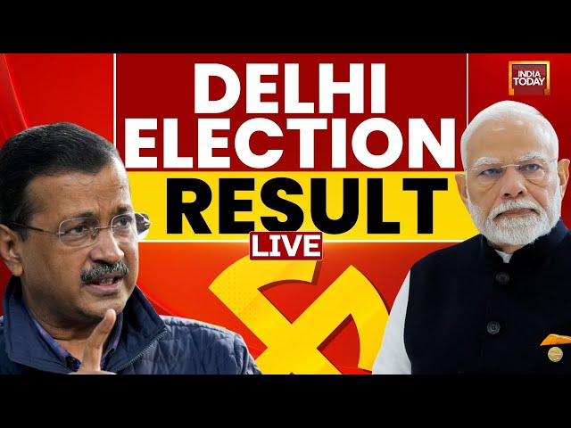 Delhi Election Result 2025 LIVE : AAP Vs BJP | BJP Leads | Kejriwal Trails | Delhi Results LIVE