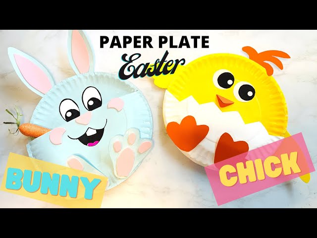 Easter Paper Plate Craft For Kids 🐰🐣| Easter basket DIY #eastercraftsforkids #easter2021