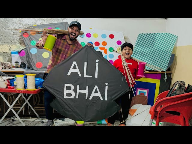 We made special kite🪁 for Ali 😱||how to make kite || Basant manai😳||Anas bhai ka hath cut gaya😭