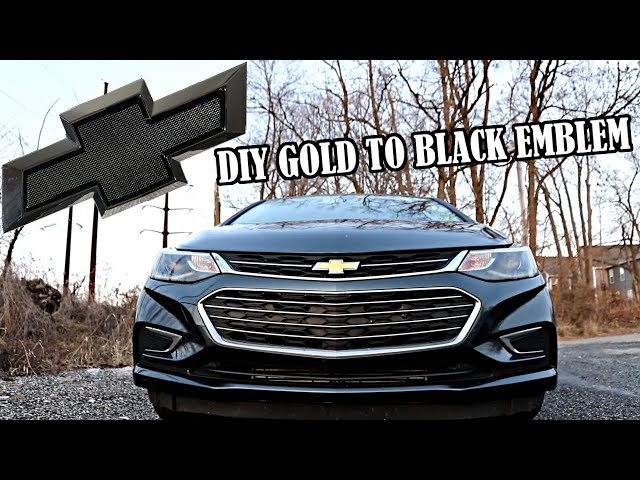 How to replace emblems - Gold to Black - Chevrolet Cruze Impala Camaro GM