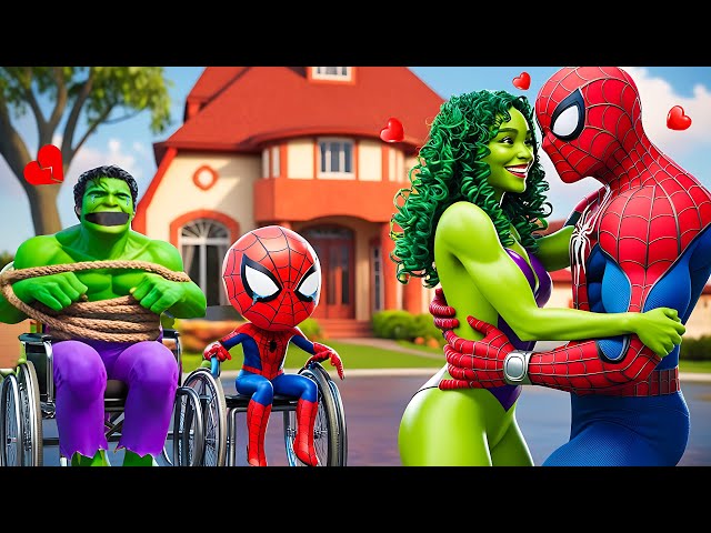 She-Hulk x Spider-Man: Good vs Bad Love Story in Granny’s House | Funny Horror Animation