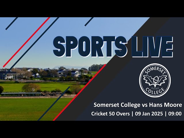 Paarl Boys Cricket Festival | Somerset College 1st vs Hans Moore1st | Taberer | 09 Jan 2025 09:00