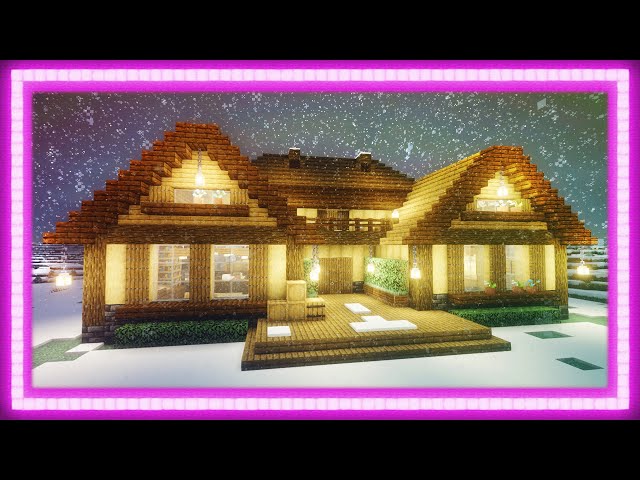 Winter Manor 🏠 #minecraft Building 🏠