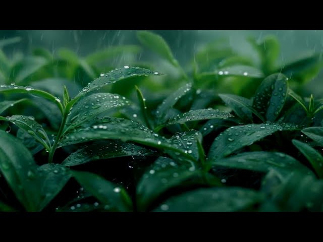 Relaxing Music with Natural Rain | White Noise for Deep Sleep, Meditation Music | ASMR 4K