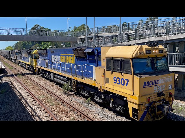 Pacific National 9307, 9203 & TT114 at Lochinvar - 23/2/25