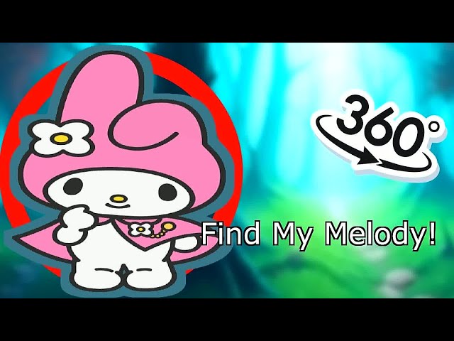 Can You Spot My Melody? VR 360 4K Hide and Seek Challenge ft. Hello Kitty's Sanrio Kuromi