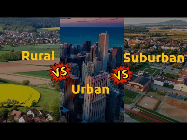 Rural vs Urban vs Suburban Living - Find Your Perfect Fit!