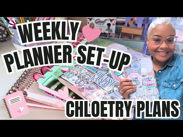 Plan & Chat! Setting Up My Planners For The Week | Chloetry Plans