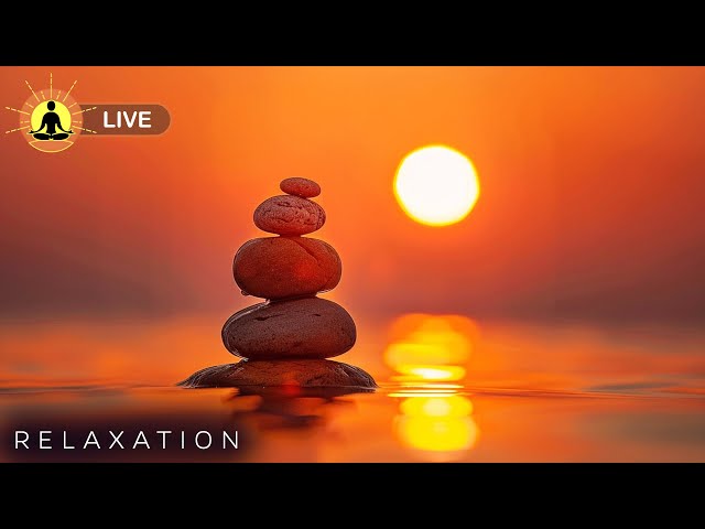 🔴 24 Hours of Background Music for Yoga 24/7 🧘‍♀️2823 - Reduce Stress & Anxiety | Evening Meditation