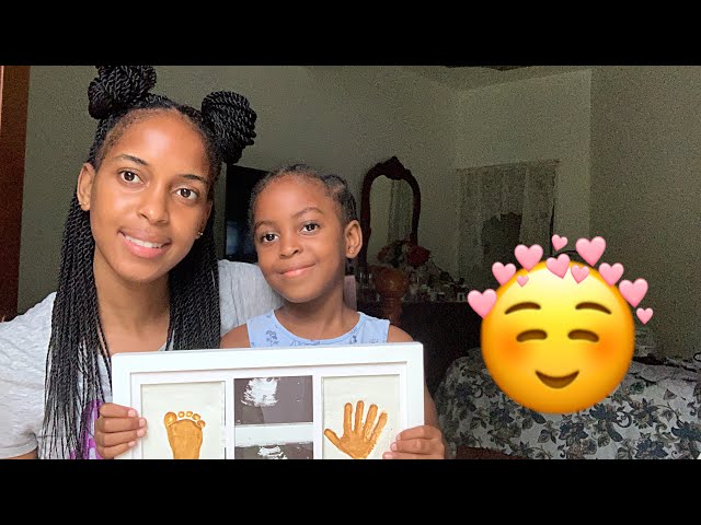 DIY Baby Handprint And Footprint Keepsake Frame 🖼️ Creating Memories 🥰😘