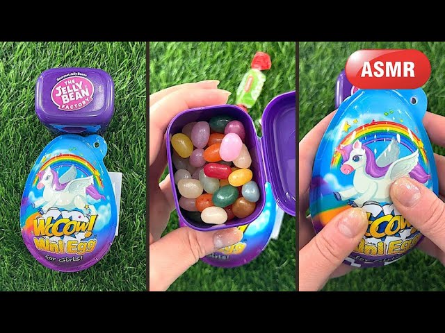 ASMR MUKBANG Jelly Bean Unboxing . Lollipop Satisfying Candy. ASMR Sweet #compilation