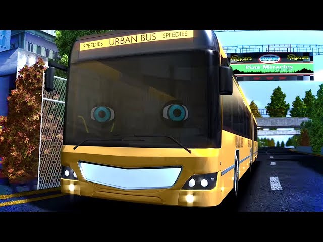 Wheels On The Bus | Speedies Car Cartoons | Kindergarten Nursery Rhyme Songs For Children