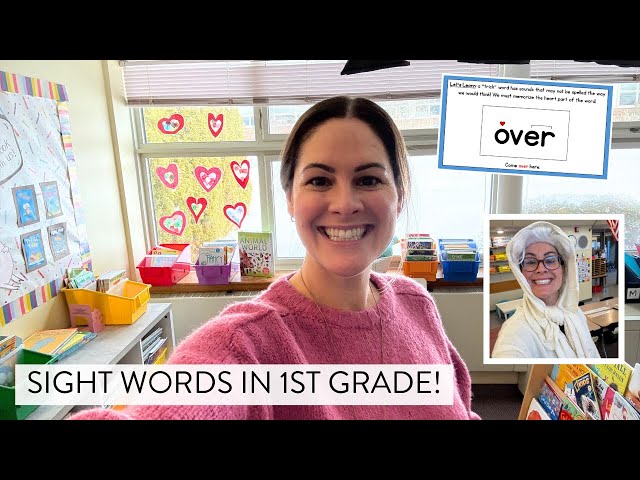 How I Teach Sight Words as a First Grade Teacher & the 100th Day of School!