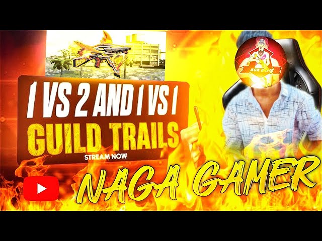 UMP 1VS1 - 1VS2 Guild Trails Live Telugu - UMP Legends Guild Trails Live Telugu #freefire