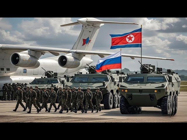 JUST ARRIVED! 15,000 Joint North Korean-Russian Troops at Russian Military Airport Bombarded by US