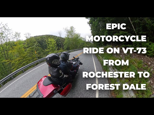 Epic Motorcycle Ride on VT-73 | From Rochester to Forest Dale (Insta360 X4 360 video)