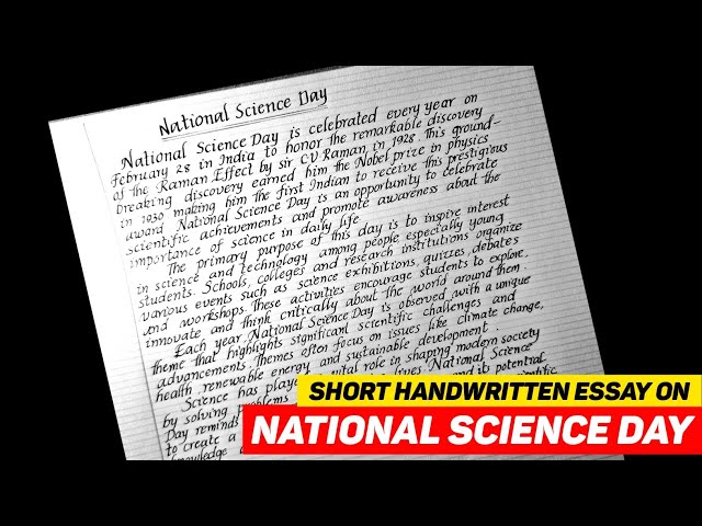 National Science Day Essay in English | Short & Simple Essay on Science Day 2025