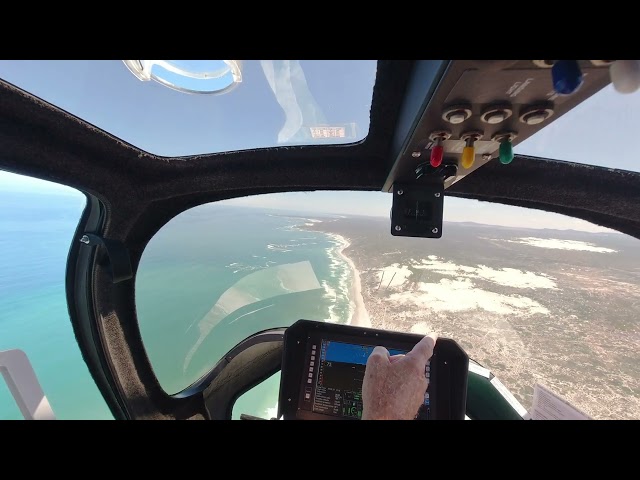 2022 02 20 Gyrocopter flight. Cape Winelands, Melkbosstrand, Bokpunt and back.