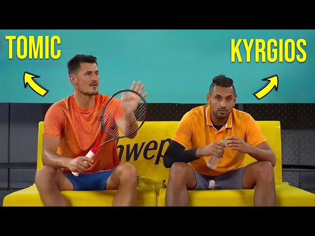 Tennis Most "BIZARRE" Doubles Match You've NEVER Seen! (Nick Kyrgios & Bernard Tomic Team Up)