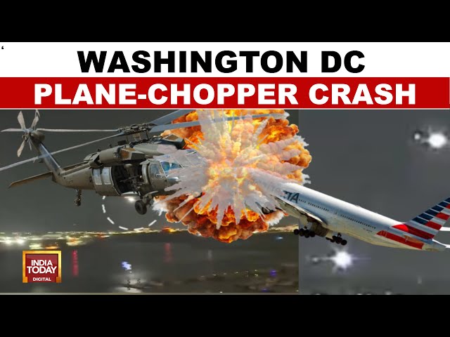 Washington DC Plane Crash | Passenger Plane Collides With Military Helicopter | India Today