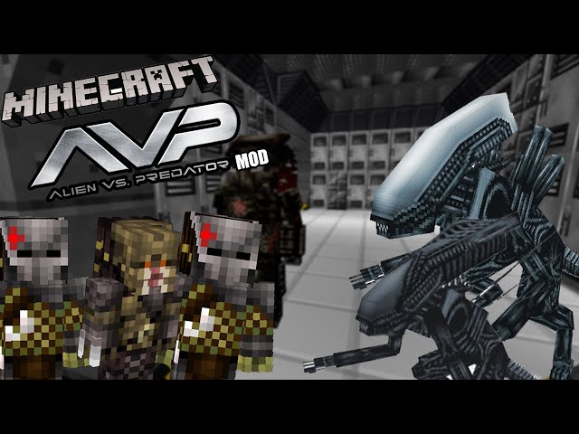 Minecraft ALIEN VS PREDATOR MOD 1.12.2 | ALIENS, GUNS, PREDATORS & LOADS MORE!! (showcase)