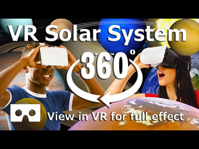 360 Video - VR Solar System Space video for Virtual Reality - 4K