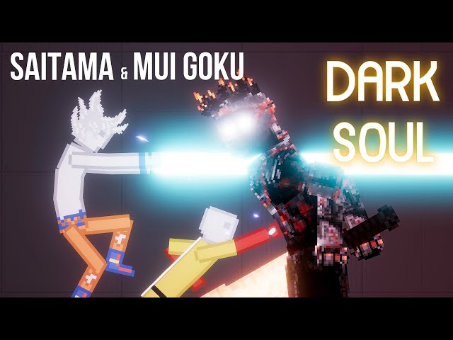 SAITAMA & MUI Goku vs Unkillable Boss Dark soul (Corruption of The Divine) - People Playground