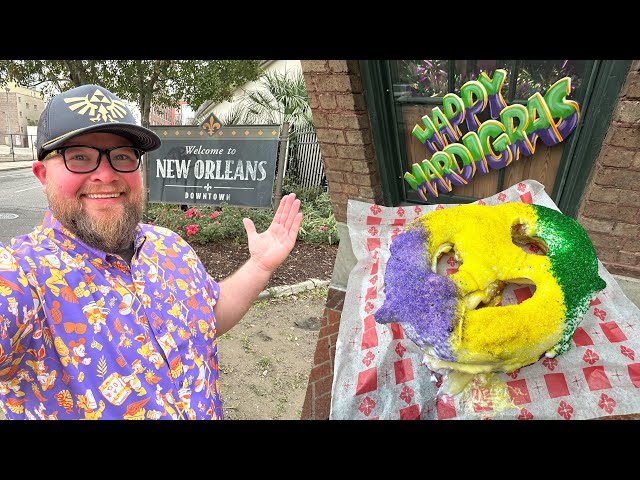 New Orleans 2025 | French Quarter Tour & Brennan’s Breakfast | The BEST King Cake | Super Bowl 2025