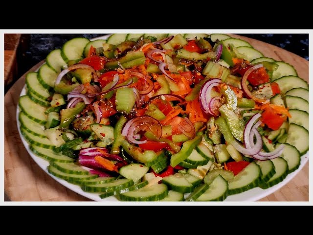 Sunday Super Fresh & Healthy Salad! WEIGHT LOSS SALAD Recipe + Easy and Super Delicious & Healthy!