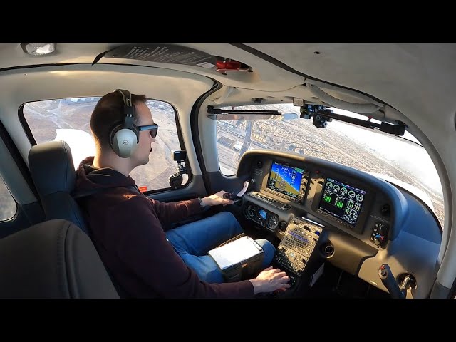 Student Pilot Solo! Flight Around Southern Las Vegas! Cirrus SR20 G6