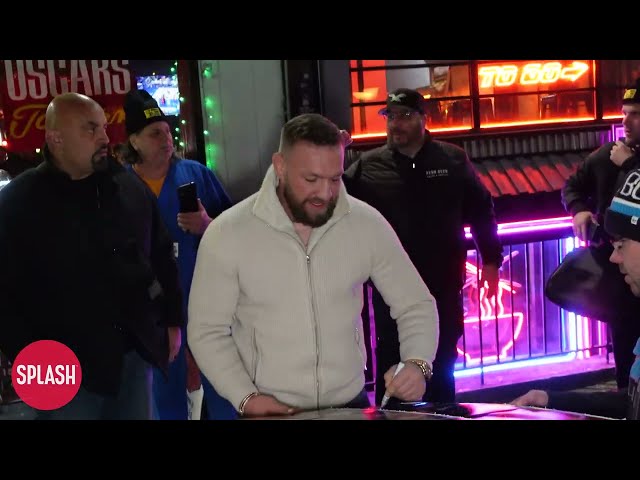 UFC Star Conor McGregor Heads Out And Interacts With Fans In Philadelphia After Attending Fan Event