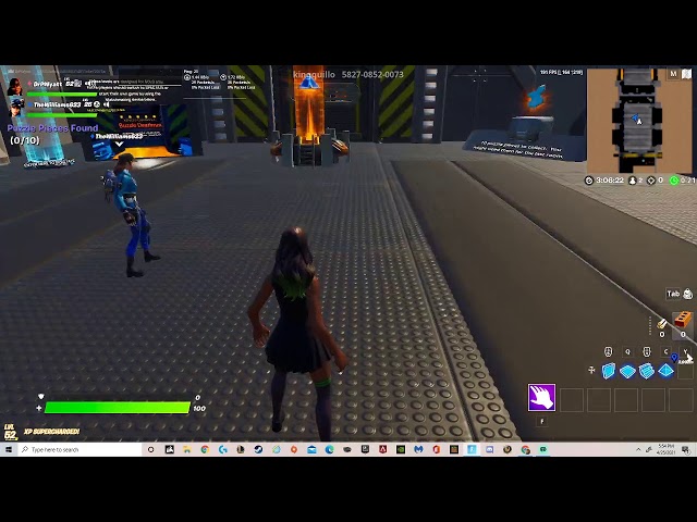 playing fortnite