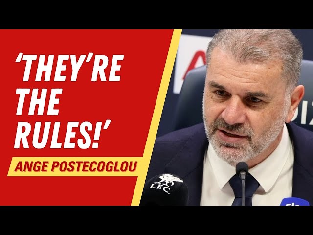 'Why change the game?!' - Ange Postecoglou on Tottenham 1-0 Liverpool controversy