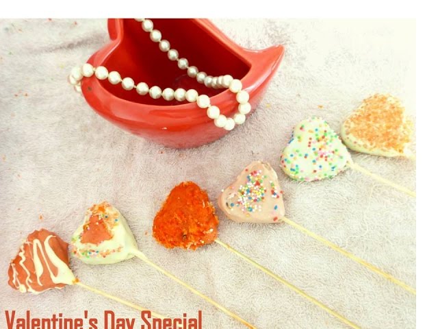 Heart in cake pops - Valentine's day special |Easy Kids party snack