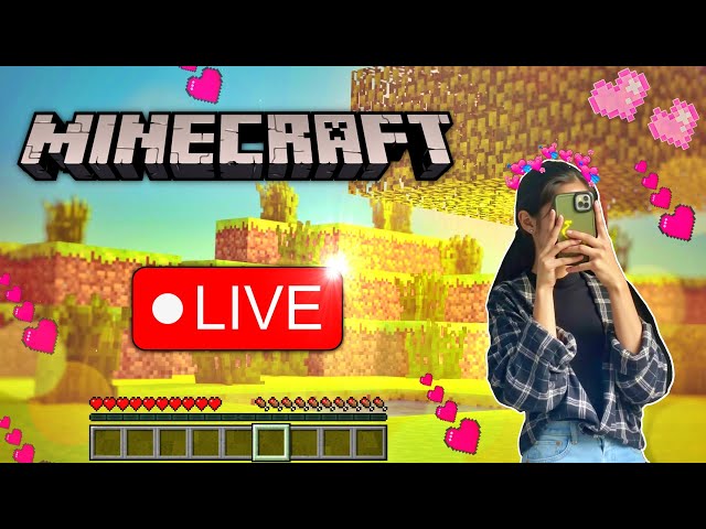 Girl Gamer Playing Minecraft Live with Subscribers | Free To Join Public Server | MCPE/JAVA/BEDROCK